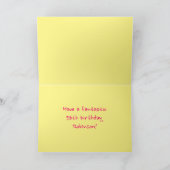 Leuke roze strepen, harten, regenboog # 56e verjaa kaart (Binnen)