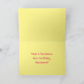 Leuke roze strepen, harten, regenboog # 61ste verj kaart (Binnen)