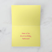 Leuke roze strepen, harten, regenboog # 82e verjaa kaart (Binnen)