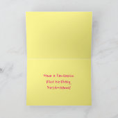 Leuke roze strepen, harten, regenboog # 83ste verj kaart (Binnen)