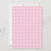 Leuke Roze Taart 3e Verjaardag Kaart (Achterkant)