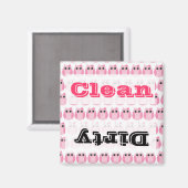 Leuke Roze Uilen Keuken Decor Accessoires Magneet (Voorkant / Achterkant)