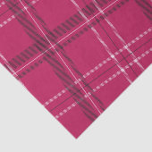 Leuke roze vakantie plaid tissuepapier (Detail)