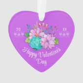 Leuke roze valentijn ornament (achterkant)