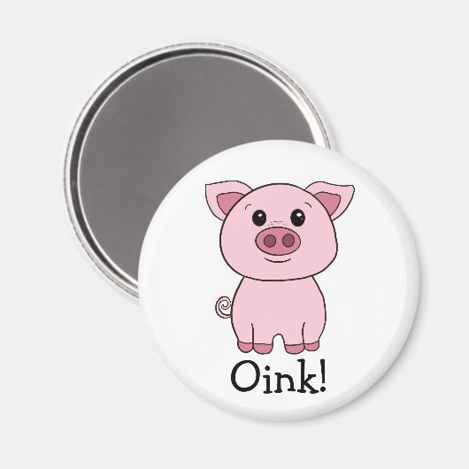 Leuke roze varkensinkt! Boerderij Magneet (Voorkant / Achterkant)