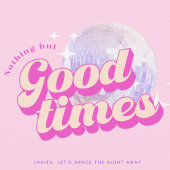 Leuke Roze Verjaardags Uitnodiging Groovy Birthday