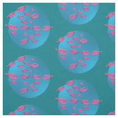 Leuke roze vissen stof (Swatch)