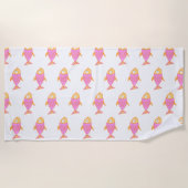 Leuke Roze Vissen Strandlaken (Voorkant)