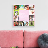 Leuke Roze Zus Definition Foto Collage Canvas Afdruk (Insitu (Woonkamer))