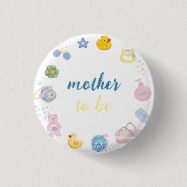 Leuke Rubberen Eend Bad Moeder Wordt Baby Shower Ronde Button 3,2 Cm