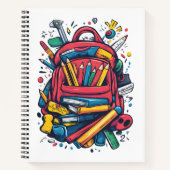 Leuke Rugzak Schoolbenodigdheden Schrijfblok Notitieboek (Voorkant)