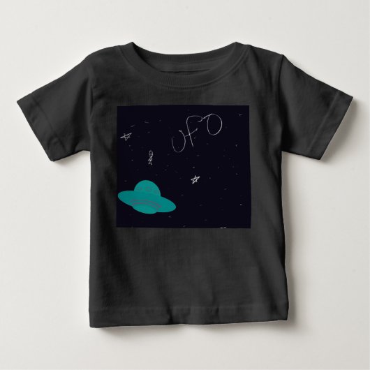 Leuke Ruimte Alien UFO T-shirt (Voorkant)