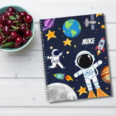 Leuke ruimte astronaut planeet, Cute Kid schetsboe Notitieboek