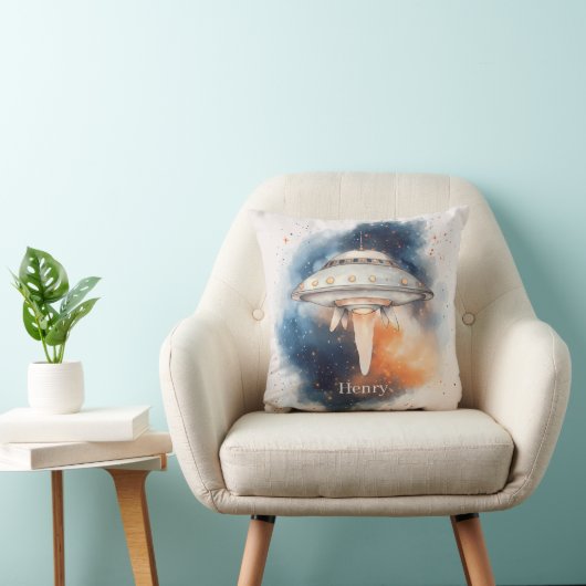 Leuke Ruimteschip Kindercushion Kussen (Stoel)