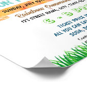 Leuke run Marathon evenement sjabloon Poster (Hoek)