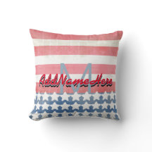 Leuke rustieke Amerikaanse vlaggennaam Monogram