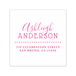 Leuke rustieke typografie Aangepaste naam Retourad Zelfinktende Stempel