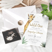 Leuke Safari Adventure Giraffe Baby shower Kaart