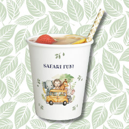 Leuke Safari Animal Oerwoud verjaardagsfeestje Papieren Bekers