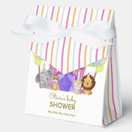 Leuke Safari Circus Carnaval Ballon Baby shower Bedankdoosjes