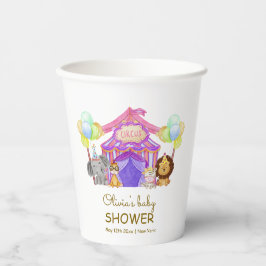 Leuke Safari Circus Carnaval Ballon Baby shower Papieren Bekers