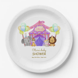 Leuke Safari Circus Carnaval Ballon Baby shower Papieren Bordje