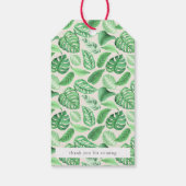 Leuke Safari Dieren Baby shower Monogram Cadeaulabel (Achterkant)