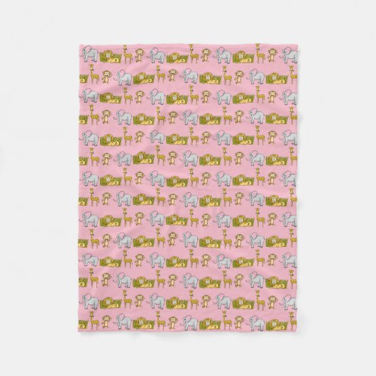 Leuke Safari Fleece Deken (Voorkant)