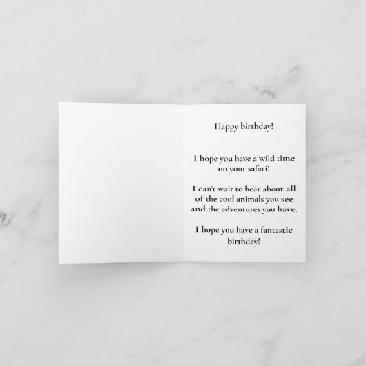 Leuke Safari Olifant Pixel Art Feestdagen Kaart (Binnen)