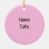 Leuke Safari vrienden giraffe zebra tijger roze po Keramisch Ornament (Achterkant)