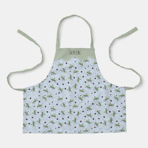 Leuke Sage Groen & Blauw Grasshoppers Kinder Tuini Schort