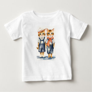 Leuke Sailor Cats, Baby Top & T-shirt