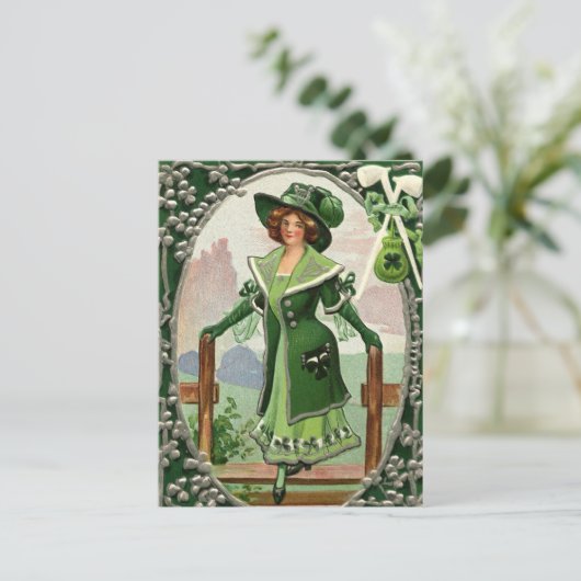 Leuke Saint Patrick's Day Holiday briefkaart (Staand voorkant)