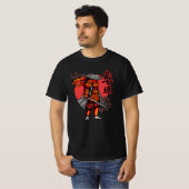 Leuke Samurai Retro - Samurai met Katana T-shirt (Voorkant volledig)