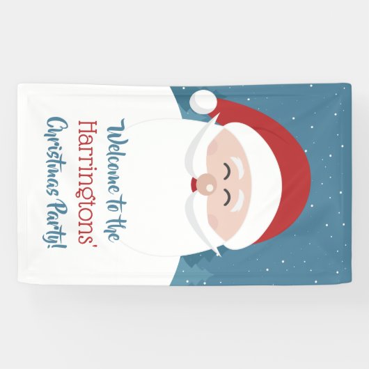 Leuke Santa aangepaste tekst banner (Horizontaal)