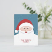 Leuke Santa aangepaste tekst briefkaart (Staand voorkant)