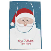 Leuke Santa aangepaste tekst geschenkzakken Medium Cadeauzakje (Voorkant)