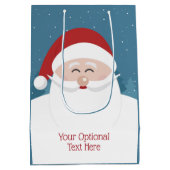 Leuke Santa aangepaste tekst geschenkzakken Medium Cadeauzakje (Achterkant)