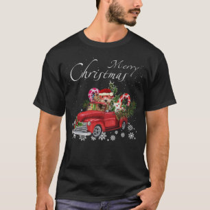 Leuke Santa Labradoodle Riding Rode Vrachtwagen Me T-shirt