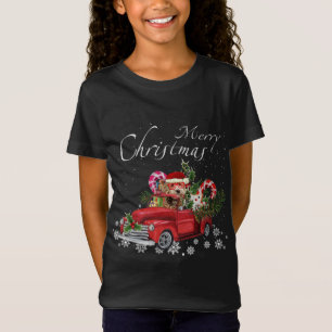 Leuke Santa Labradoodle Riding Rode Vrachtwagen Me T-shirt