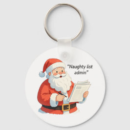Leuke Santa Naughty List Admin Christmas Humor Gif Sleutelhanger