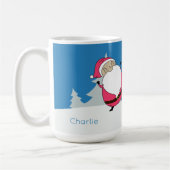 Leuke Santa & Rendier aangepaste naam mokken (Links)