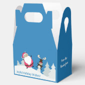 Leuke Santa & Rendier aangepaste tekst gunst vak Bedankdoosjes (Geopend)