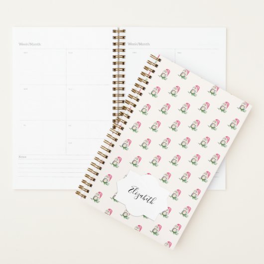 Leuke Santa Uil Waterverf Pattern Planner (Display)