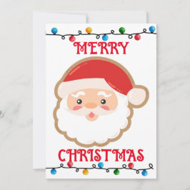 Leuke Santa Vrolijk Kerstmis Blank Binnen Kaart