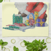 leuke santa wrapper voor kerstmis theedoek (Gevouwen)