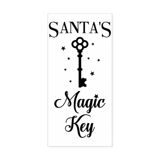 Leuke Santa's Magic Key Rubberstempel (Afrduk)