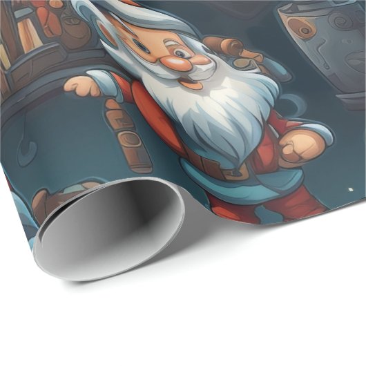 Leuke Santa's Workshop Cadeaupapier (Rol Hoek)