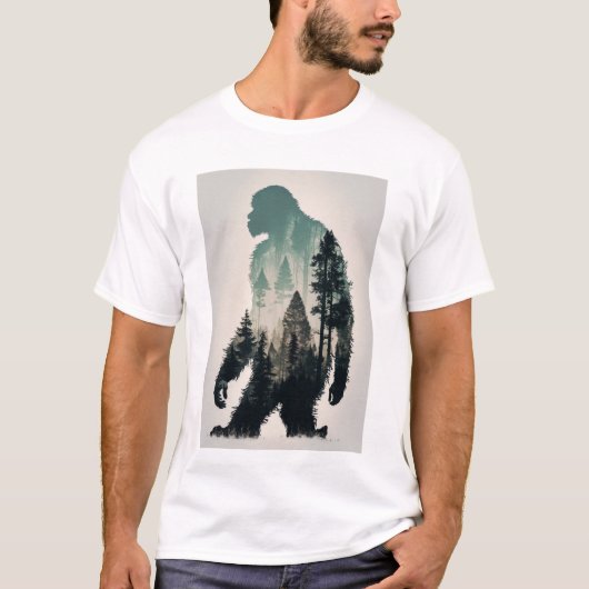 Leuke Sasquatch Big Foot Legend Wilderness Forest T-shirt (Voorkant)