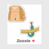 Leuke Saudische cultuur stickers (Vel)